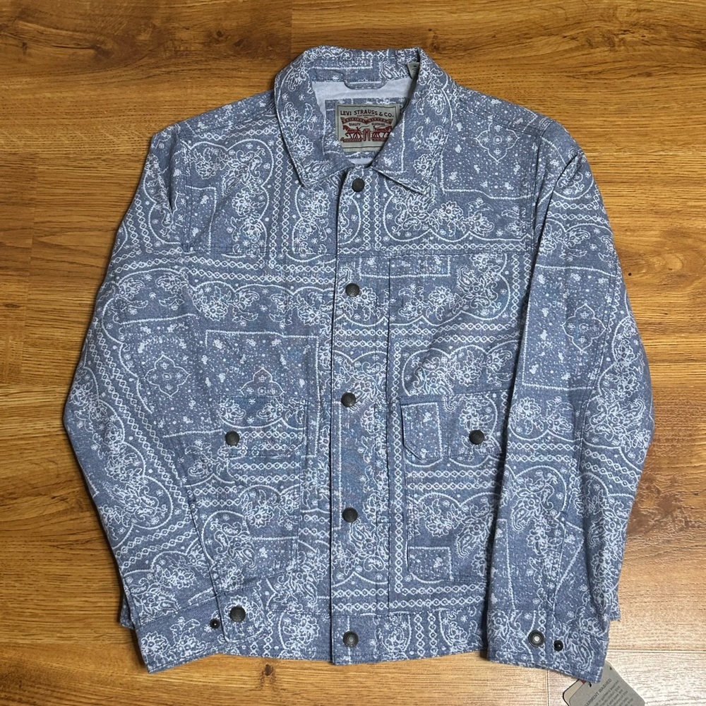 Levi's Men's Blue Paisley Jacket
